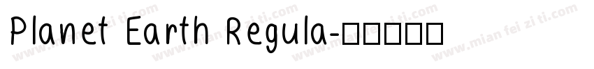 Planet Earth Regula字体转换